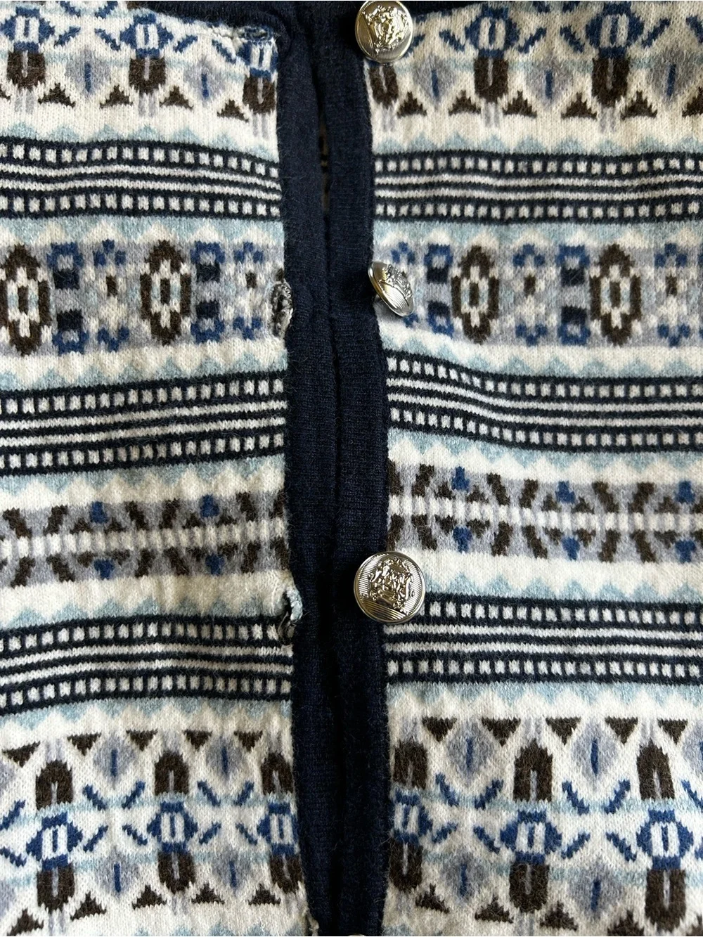 Fair Isle Stripe Cardigan